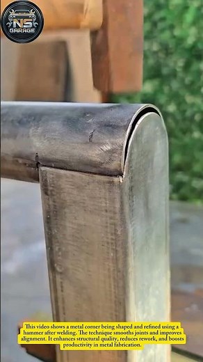Perfect Metal Corner Finishing | Hammer Technique for Clean Weld Edges#tricks #shorts #usa