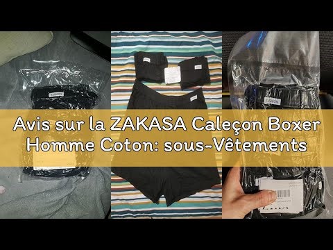Avis sur la ZAKASA Caleçon Boxer Homme Coton: sous-Vêtements Calecon Large Homme Boutonnés Confortab