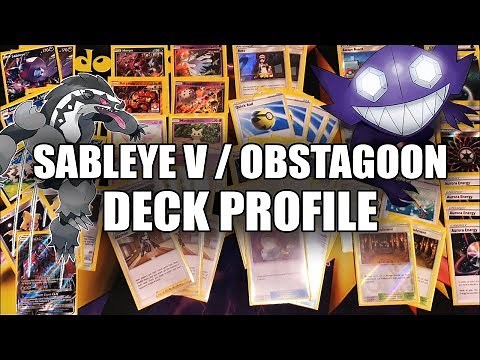 Sableye V / Obstagoon Deck Profile (BEST SPREAD DECK!) - Pokemon TCG Sword & Shield