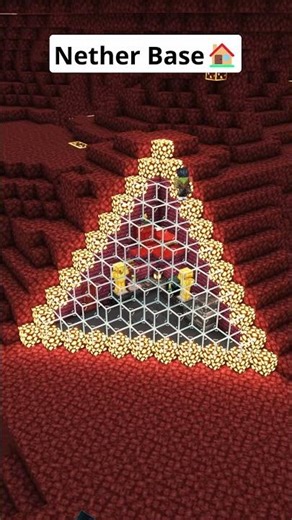 Minecraft Easy Nether Base🏠 #shorts