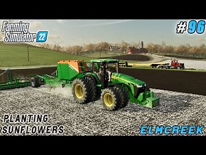 Upgrading seeder & tractor, planting beets, potatoes & sunflowers | Elmcreek | FS 22 | Timelapse #96