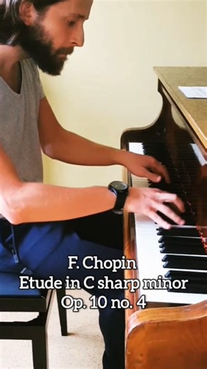 F. Chopin - Etude in C sharp minor, Op. 10, No. 4 🎹