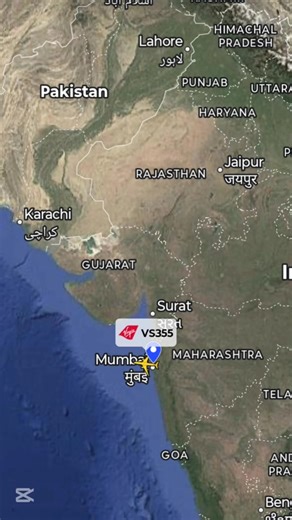 Virgin Atlantic Flight VS355: Mumbai to London Live