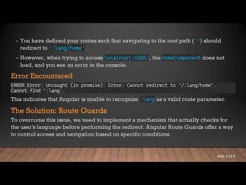 How to Use redirectTo with a URL Containing a Parameter in Angular