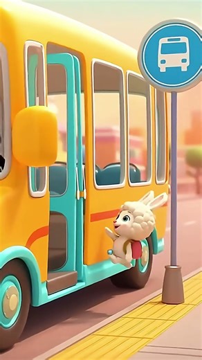 baby Penguin bus riding #shortsfeed