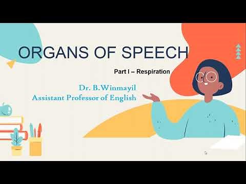 Organs of Speech - Speech Mechanism- Respiration