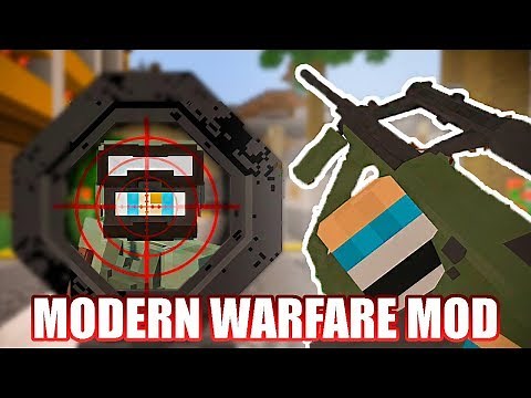 PISTOLAS , RIFLES y ESCOPETAS en MINECRAFT - MODERN WARFARE MOD MINECRAFT 1.12 - REVIEW y DESCARGAR