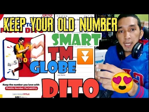 KEEP YOUR OLD NUMBER TO DITO SIM | BASIC TUTORIAL | MOBILE PORTABILTY NUMBER