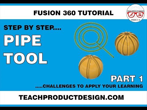 FUSION 360 How create a PIPE and use the feature to ADD + REMOVE geometry....Step by step!!!