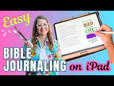 Digital Bible Journaling for Beginners: Easy Lettering Using Free Notes App on iPad