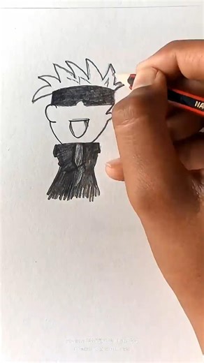 how do you draw cute gojo #drawing #art