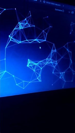 created by particles in HTML, CSS, JavaScript