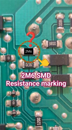 This is what exactly 2M6 means on SMD Chip #diy #electronics #circuits