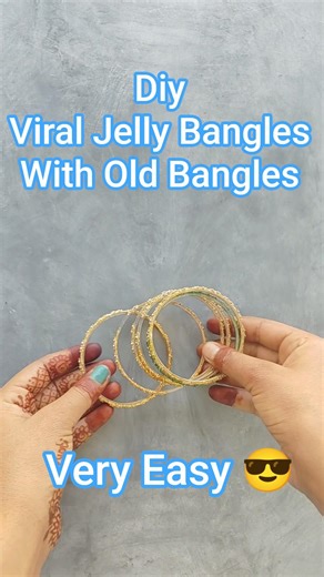 Day 29 of my 30 days challenge 22K to 50k subscribers 🥺| DIY Viral Jelly Bangles🔥#viral #shorts #diy