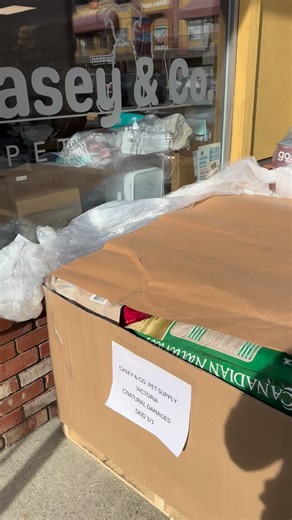 It’s a big order day at Casey & Co ~ pallets on pallets of fresh stock rolling in! Luckily, we brought in Casey’s Gramps to lend a hand… because apparently some of our team prefers moral support over manual labour 😆🐾 | Casey & Co Pet Supply