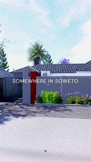 Modern House Extension Design in Soweto: 3D Rendering