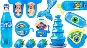 ¿Te gusta la comida azul? ¡Aquí nuestros héroes la adoran! Hubba Bubba, piruletas y helado! Toda la comida se tiñe de azul en la nueva comida azul de MultiDO | Multi Do Spanish
