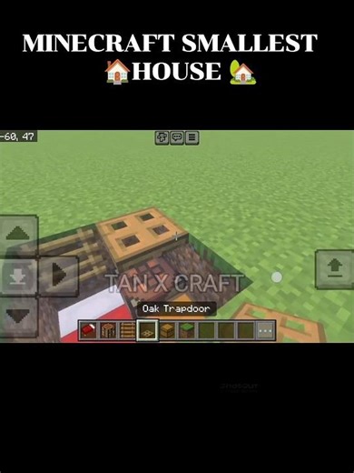 MINECRAFT SMALLEST HOUSE 🏠🏡.#shorts#youtubeshorts#minecraft#minecraftshorts#viralshorts#gamingshorts