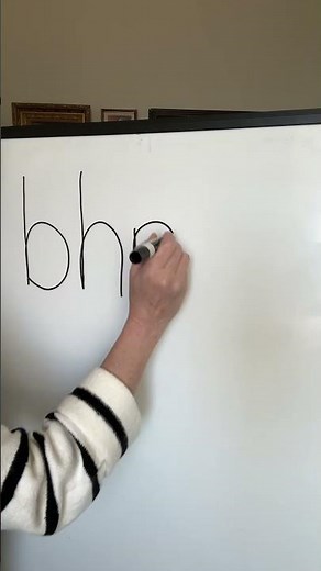 Forming the Letters: b h n m