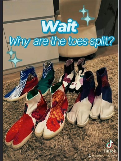 Why do these shoes have a split toe? 👀 These confuse a lot of people… But the real ones get it 👣 Would you wear them? #tabishoes #QuietStyle #fashiontiktok #tiktokfashion #SplitToeSty #OOTDTok #cleanfit #unusualfinds #unusualthings #tiktokmademebuyit #fashion #fashionshoes#boots #fun #funshoes #japaneseshoes #tabi #womenfashion