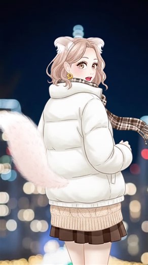 apriory（アプリオリ） on Instagram: "こんにちは、きつねです🦊 ダンスしてみました 冬のイルミネーションを背景に、 きつねブティックのダウンコーデ きつねとベルのコラボダンスです こんこん🦊 主なポーズは ①後ろ姿、からの ②見返りポーズ ③両手を広げて ④指ハート です リールを最後まで見てもらえたら嬉しいです 一言感想をいただけると、もっと嬉しいです #ダウンコーデ #コラボダンス #イルミネーション #妖精 #きつねブティック ダウンコーデはいかがでしたか"