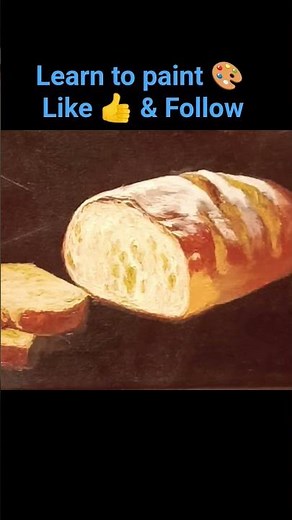 Easy, step-by-step, how to paint bread, #art #oilpainting #myart #painting