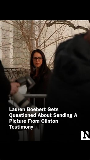 Lauren Boebert was asked about why she shared a picture from Hillary Clinton's testimony regarding Jeffrey Epstein. | Newsweek