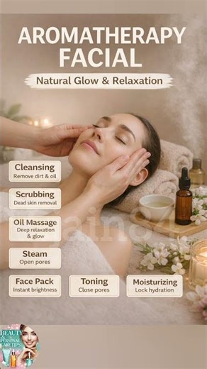 Aromatherapy Facial Steps | Natural Glow & Relaxation Remedy 🌿✨ #shorts #vjain84 #aromatherapyfacial
