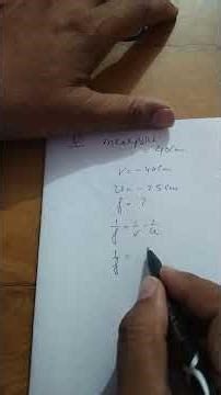 Hypermetropia numerical class 10