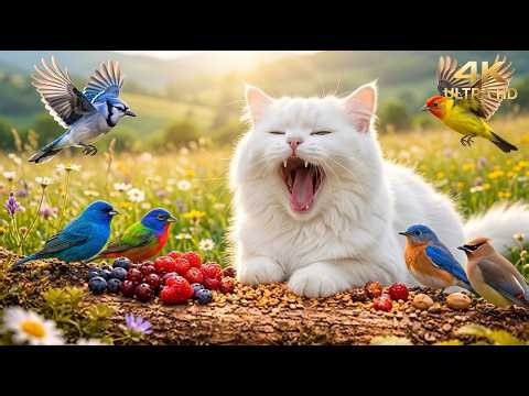 Cat TV for Cats to Watch 😻 Beautiful Birds & Relaxing Bird Sounds to Keep Indoor Cats Happy & Calm