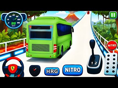 🚌⚡ Crazy Bus Mega Ramp Stunts - Ultimate Impossible Bus Racing Tracks - Android Gameplay