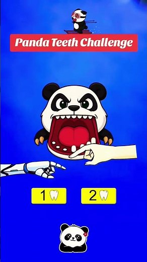 Panda Teeth Challenge IQ #gameplay #panda #fyp