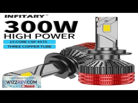 INFITARY Q6 30000LM LED Car Headlight Bulbs 300W Hi Low Beam Car Headlamps