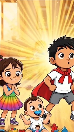 chiku bana superman #animation #shorts #funny #cartoon