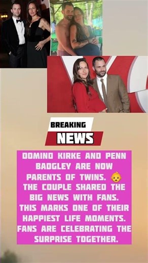 Domino Kirke & Penn Badgley Welcome Twins | Celebrity Baby News 👶✨ #usa