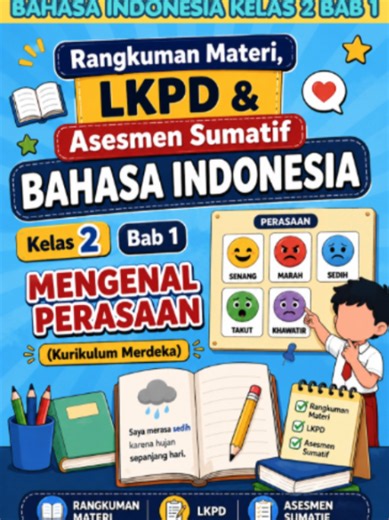Rangkuman Materi Bahasa Indonesia Kelas 2: Mengenal Perasaan