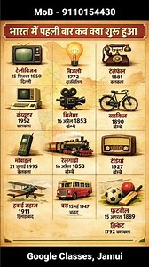 When and what was started for the first time in India #googlesir #informationgathering #gsec #igi...
