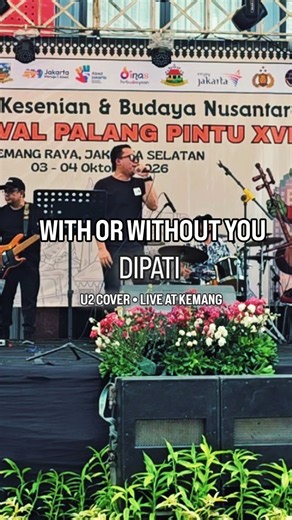With or Without You — U2 (Cover by DIPATI) | Live at Kemang 2026 #Shorts