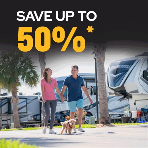 Don’t forget–save big with Black Friday! Save up to 50% off select sites. Plus, we’re donating to the National Park Foundation! https://sunout.io/BlackFri25 | Pleasant Lake RV Resort