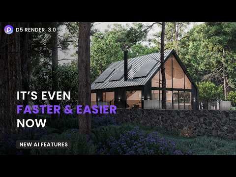 D5 Render 3.0 Does EVERYTHING, It's Faster and Easier! | Full Workflow | Exploring New AI Features