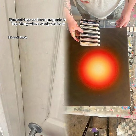 Normal toys vs hand puppets in Toy Story when Andy walks in. #shorts #skit #funny