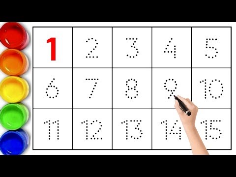 Learn Numbers 1 to 15 for Kids | Tracing Numbers | Counting for Toddlers | Preschool Learning Video