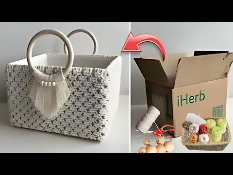 How to Make a DIY Macrame Storage Basket | Easy Steps