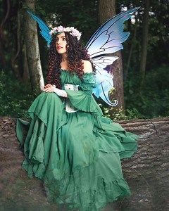 Green Fairy Renaissance Costume – Ruffle Skirt - Smocked Chemise - Steel-boned Corset - Etsy