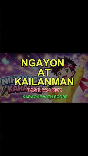Ngayon at Kailanman - Basil Valdez (Karaoke Version With Score) | Classic OPM Love Song 🎤❤️