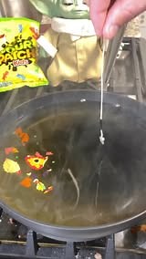 Making a spooky skull candle