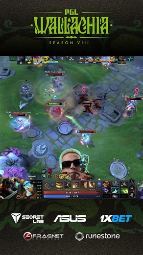 Satanic FINISHES map with ULTRA under enemy fountain #pgl #wallachia #dota #dota2 #дота