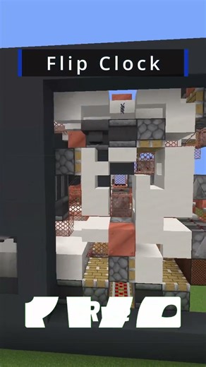 Minecraft Flip Clock That Really Flips!