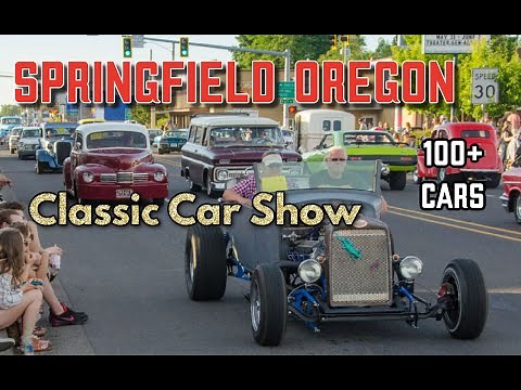 Springfield Oregon Classic Car Show and Cruise 2019 Vintage and Atomic Era Rides Interviews