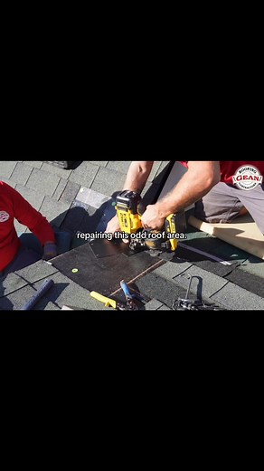 Repairing this odd roof area (dead valley) 🔨 #RoofInspection #roofleak #reels #roofrepair #HomeImprovement #shorts #diy #roofingcontractor #roofinstallation | Gean Roofing